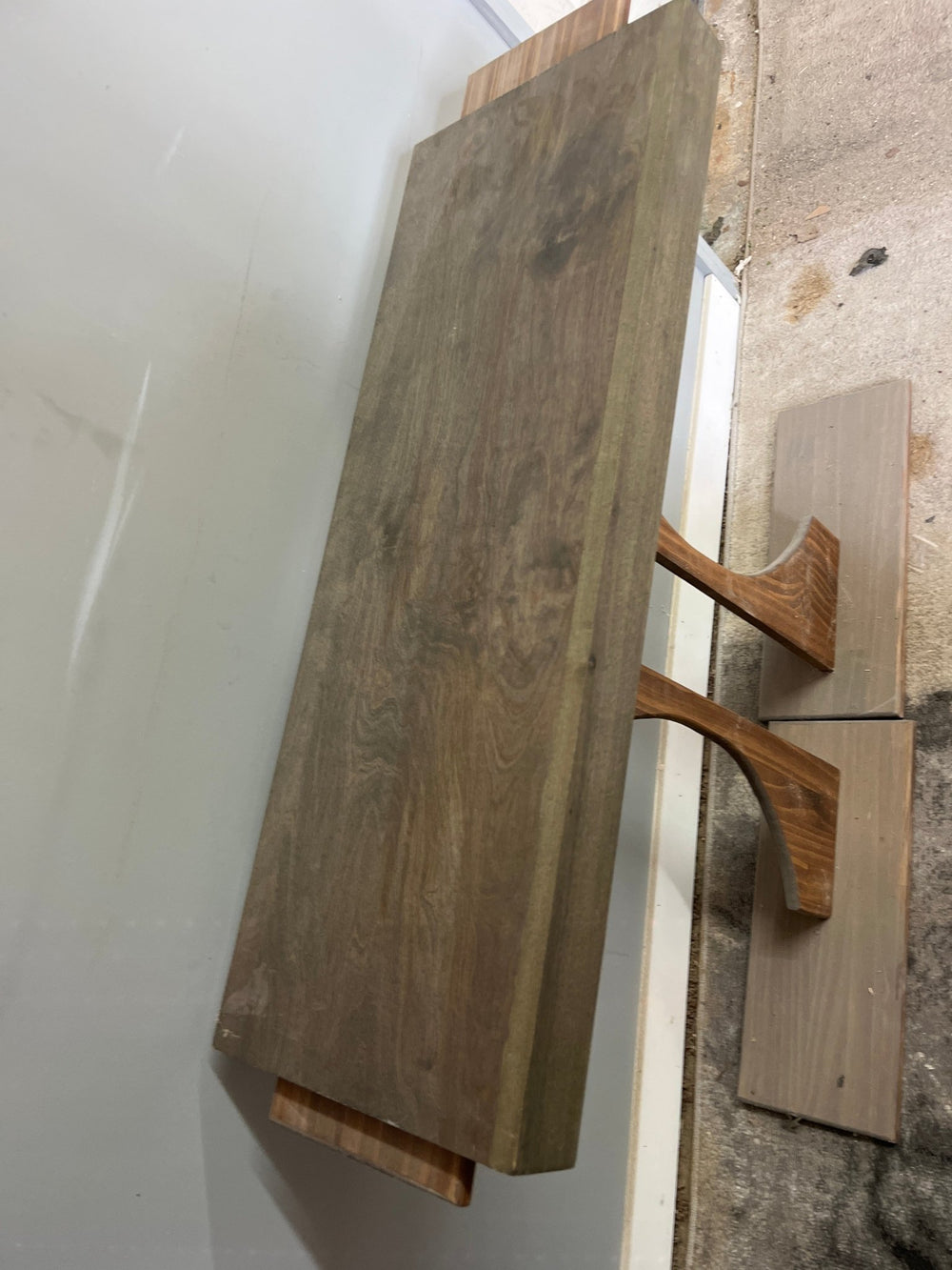 Single Wire Shelf Cover 35” x 12” deep Stained Ebony (Clearance) - Stumps Custom Wood