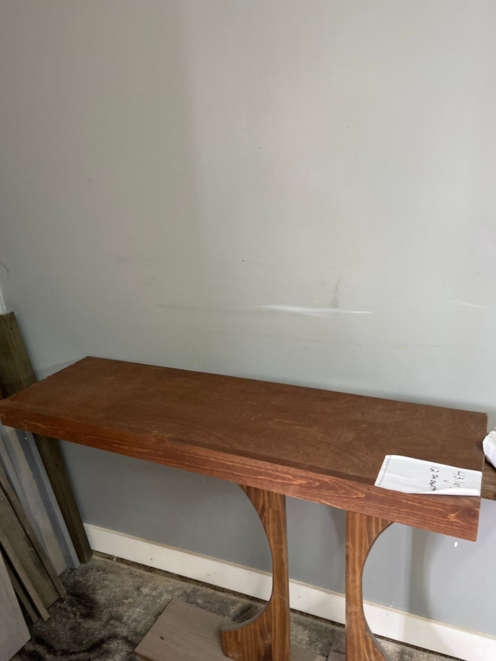Single Wire Shelf Cover 43” x 12” deep Stained Dark Walnut (Clearance) - Stumps Custom Wood