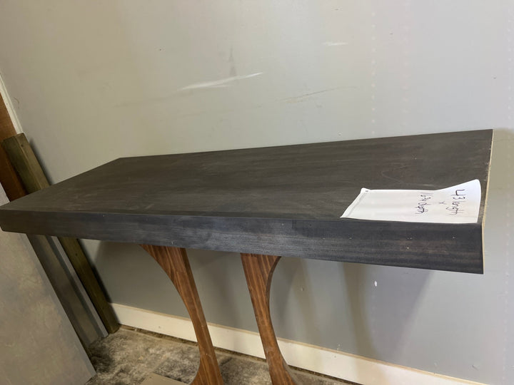 Single Wire Shelf Cover 43” x 16” deep Stained True Black (Clearance) - Stumps Custom Wood