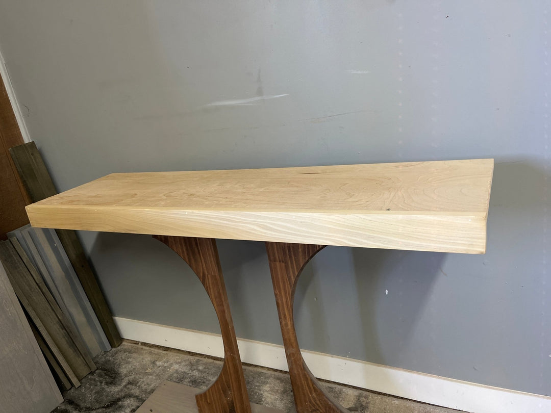 Single Wire Shelf Cover 46” x 12” deep Stained Natural (Clearance) - Stumps Custom Wood
