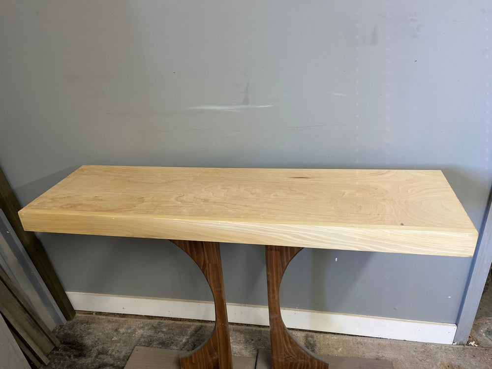 Single Wire Shelf Cover 46” x 12” deep Stained Natural (Clearance) - Stumps Custom Wood