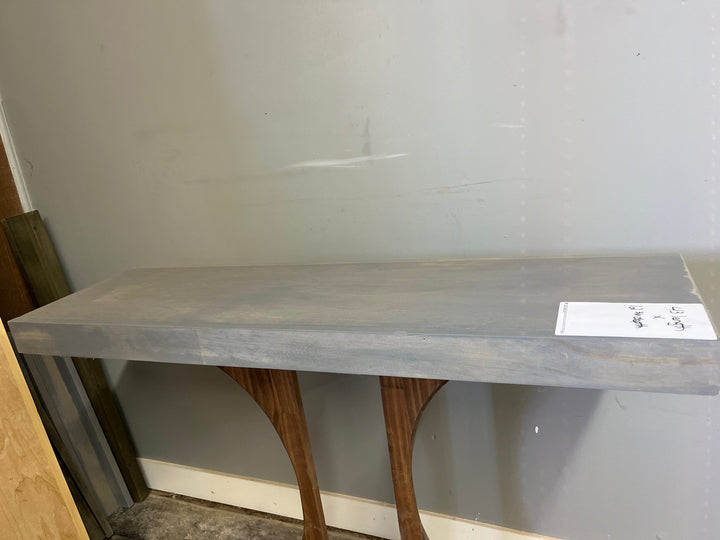 Single Wire Shelf Cover 47” x 12” deep Stained Weathered Grey (Clearance) - Stumps Custom Wood