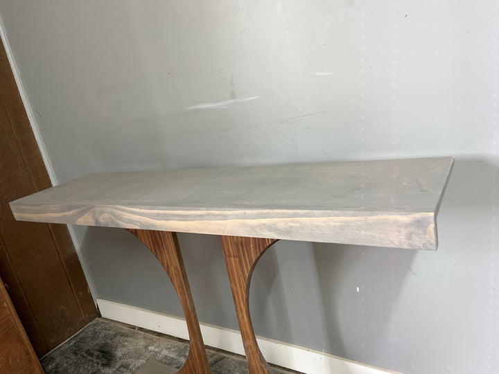 Single Wire Shelf Cover 49” x 12” deep Stained Weathered Grey (Clearance) - Stumps Custom Wood