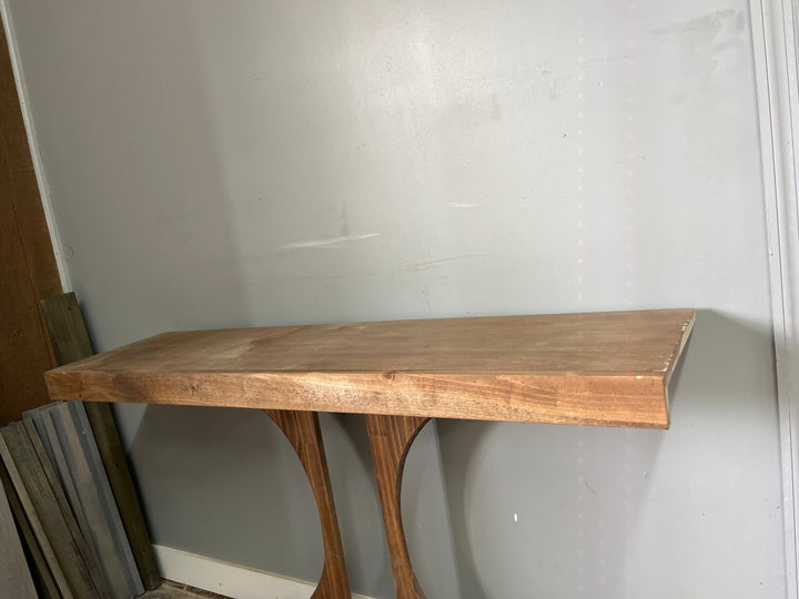 Single Wire Shelf Cover 50” x 12” deep Stained English Chestnut (Clearance) - Stumps Custom Wood