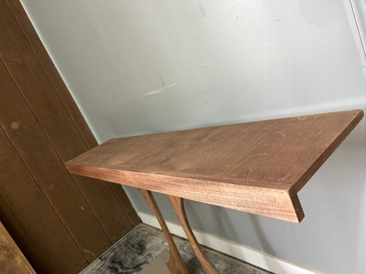 Single Wire Shelf Cover 58” x 12” deep Stained Red Mahogany (Clearance) - Stumps Custom Wood