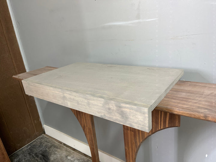 Single Wire Shelf Covers 22” x 12” deep Stained Weathered Grey (Clearance) - Stumps Custom Wood