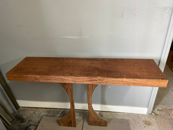 Single Wire Shelf Covers 48” x 12” deep Stained Red Mahogany (Clearance) - Stumps Custom Wood
