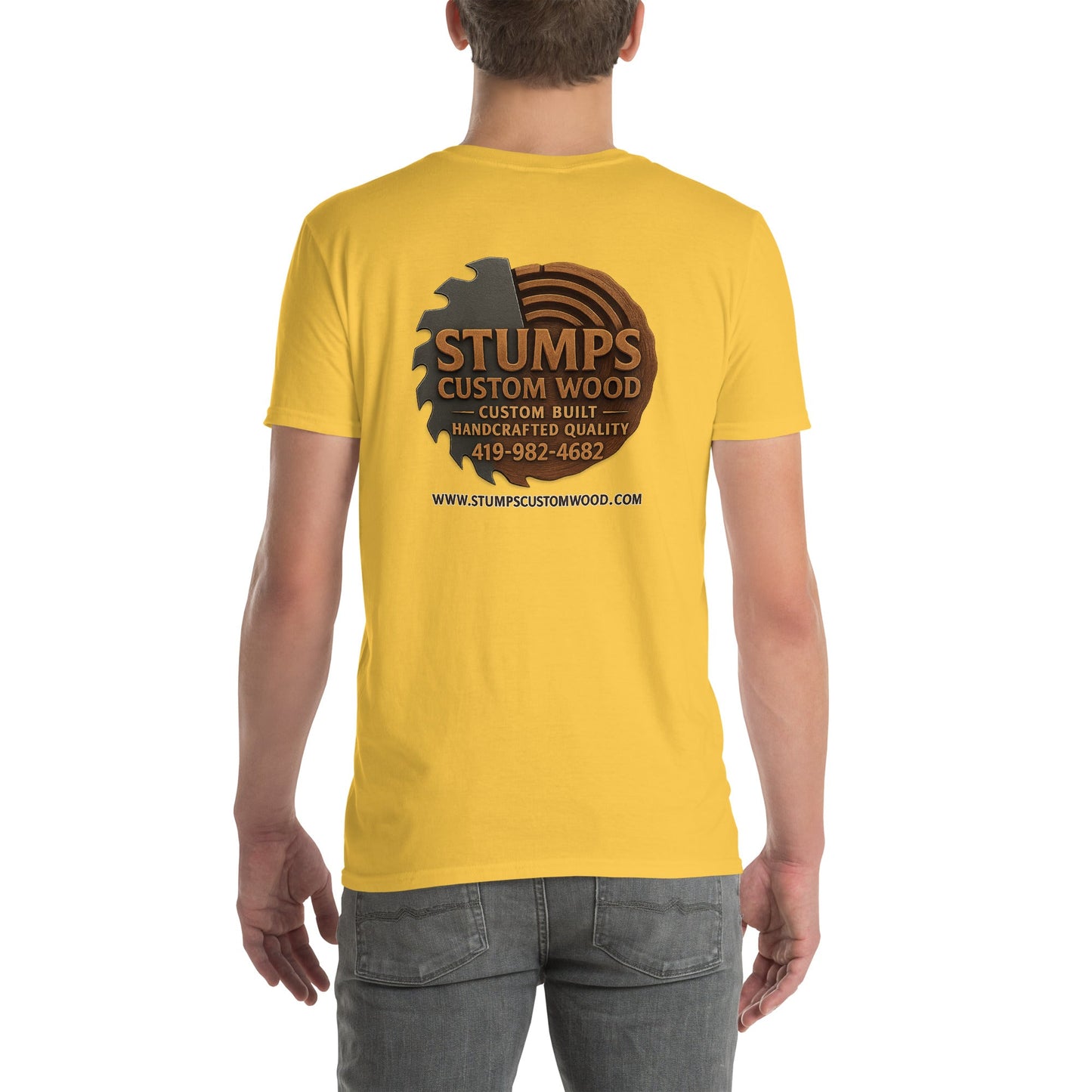 Stumps Custom Wood Short - Sleeve Unisex T-Shirt - Stumps Custom Wood