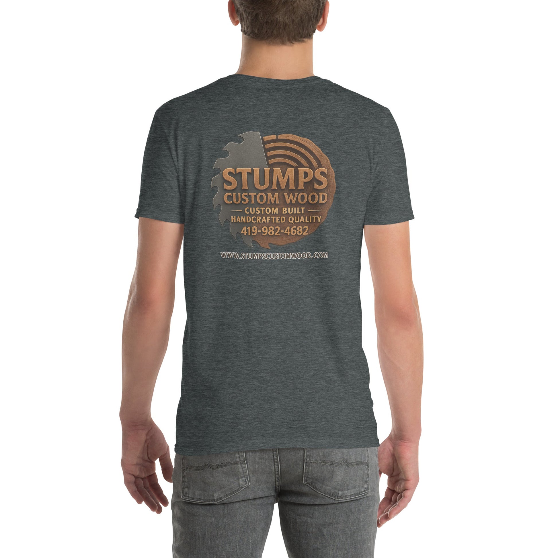 Stumps Custom Wood Short - Sleeve Unisex T-Shirt - Stumps Custom Wood