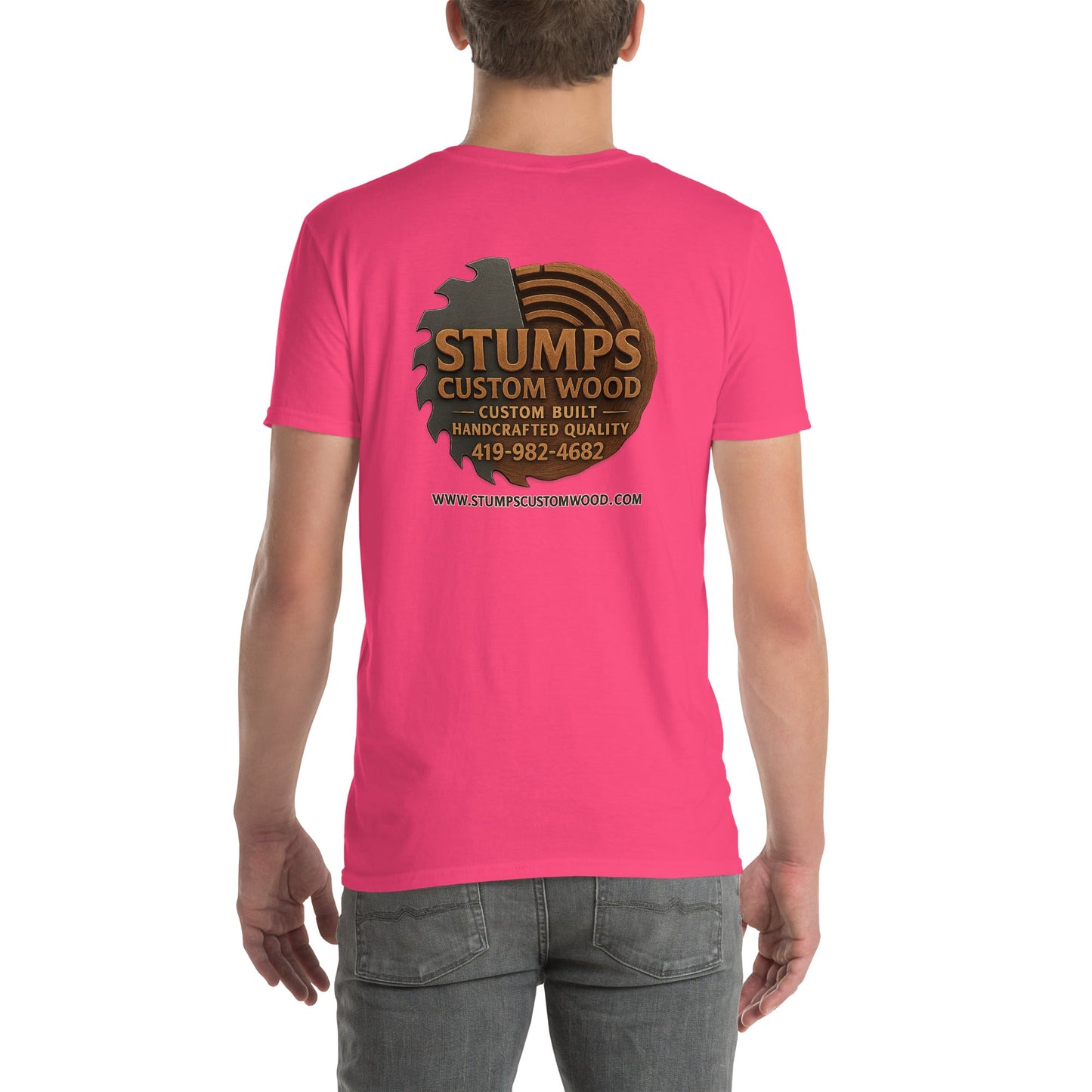 Stumps Custom Wood Short - Sleeve Unisex T-Shirt - Stumps Custom Wood