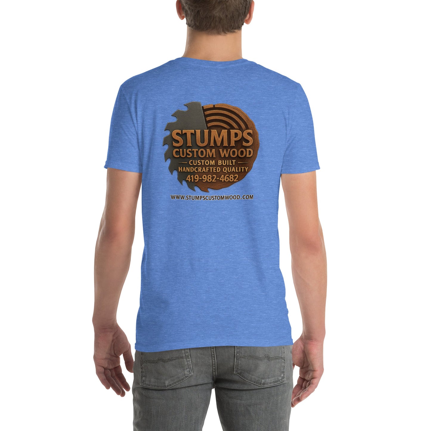 Stumps Custom Wood Short - Sleeve Unisex T-Shirt - Stumps Custom Wood