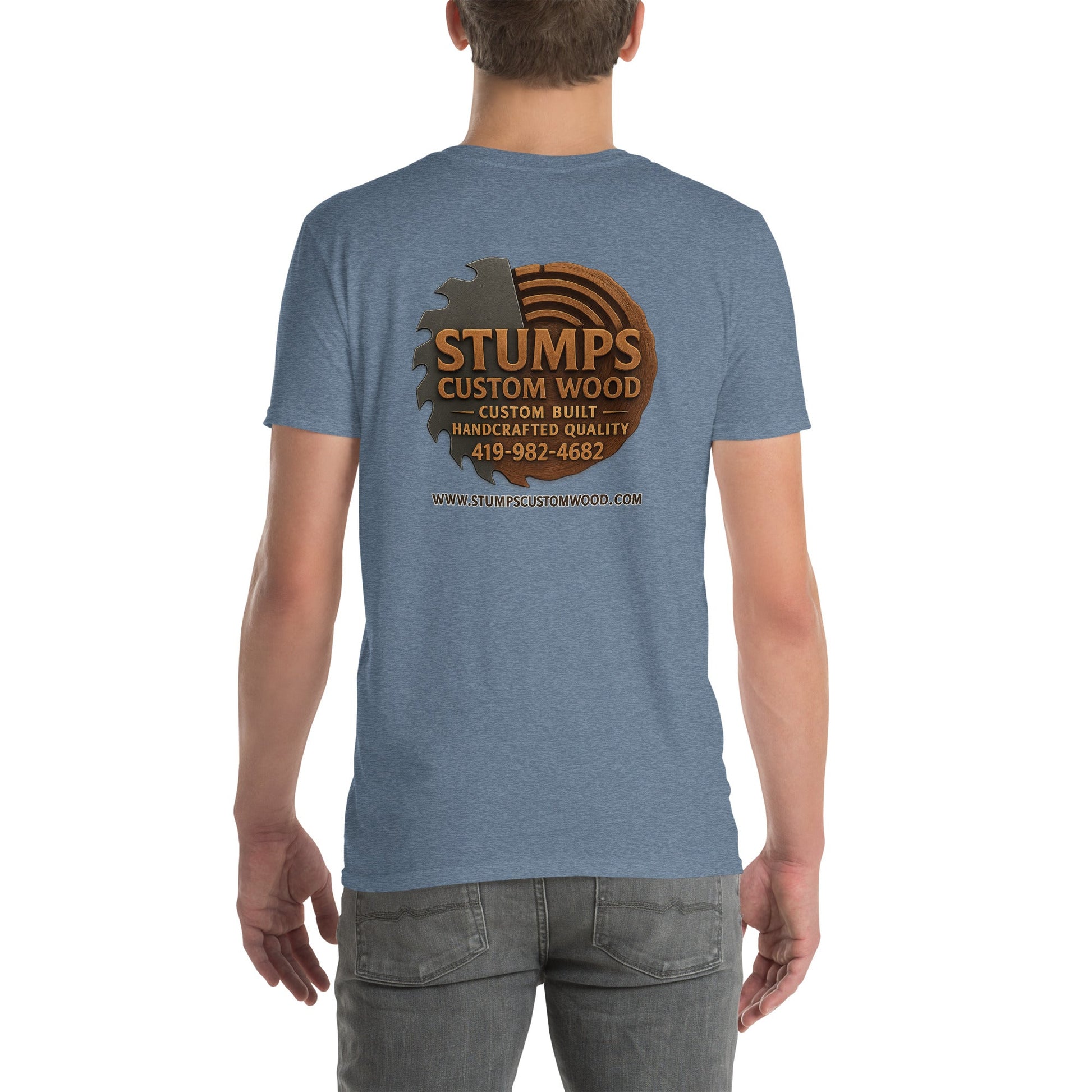 Stumps Custom Wood Short - Sleeve Unisex T-Shirt - Stumps Custom Wood