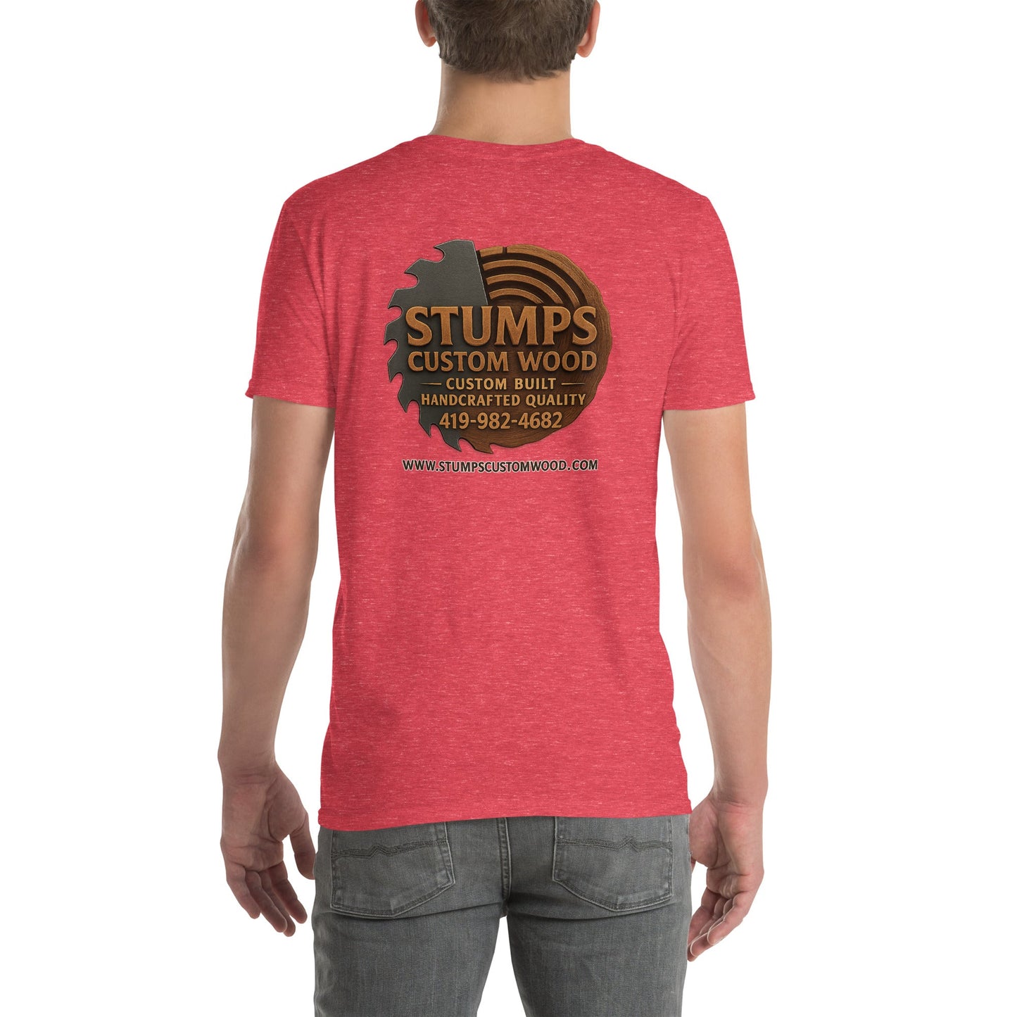 Stumps Custom Wood Short - Sleeve Unisex T-Shirt - Stumps Custom Wood