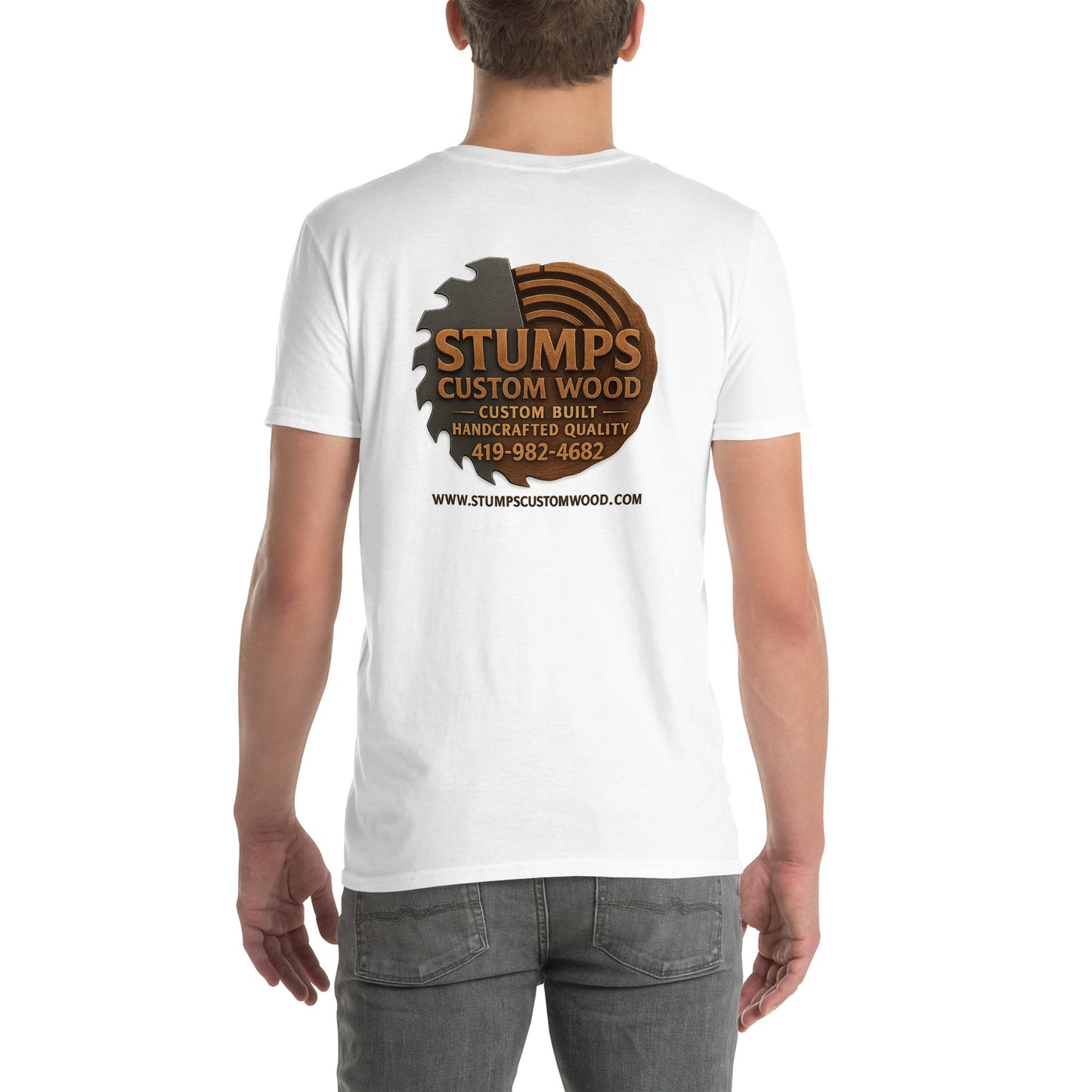 Stumps Custom Wood Short - Sleeve Unisex T-Shirt - Stumps Custom Wood