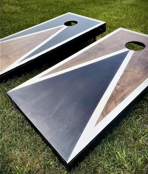 Cornhole Boards 2x4 Style | American Made Regulation Game Set with Bags