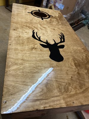 Cornhole Boards 2x4 Style | American Made Regulation Game Set with Bags