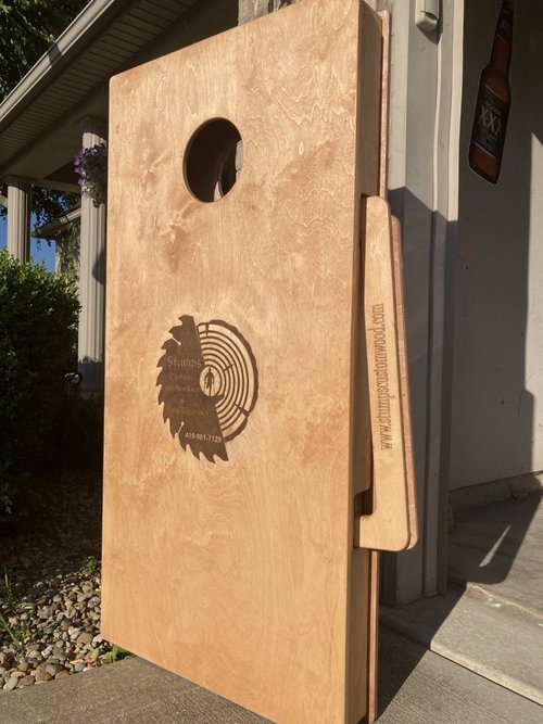 Stumps Travelling Cornhole Boards – Lightweight, All-in-One Portable Cornhole Set