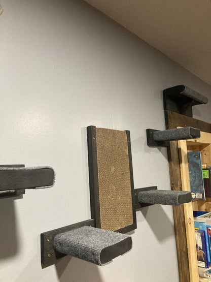Wall Mounted Cat Scratcher Pad Replaceable Scratch Pad - Stumps Custom Wood