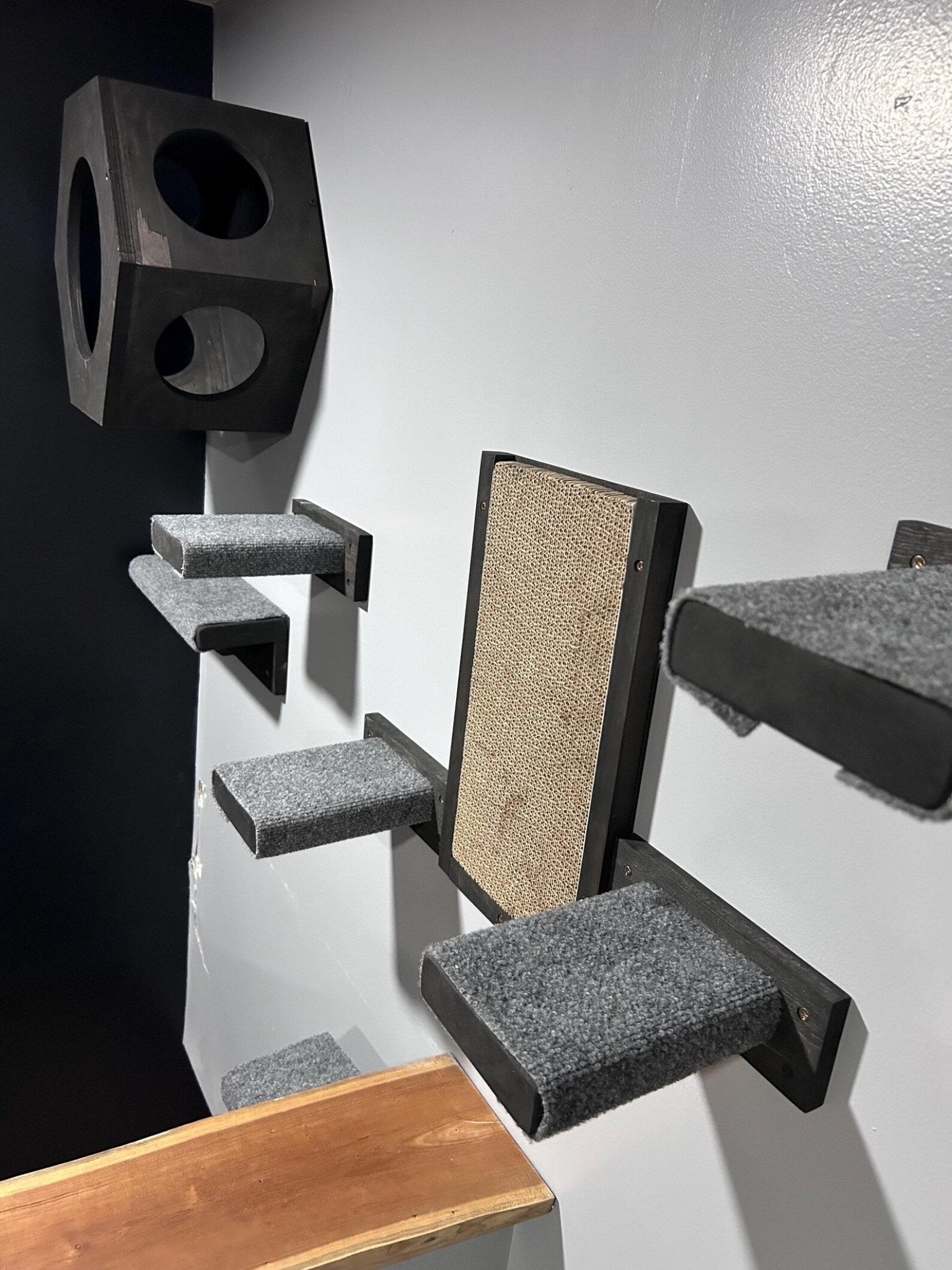 Wall Mounted Cat Scratcher Pad Replaceable Scratch Pad - Stumps Custom Wood