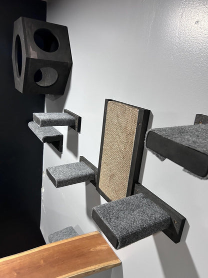 Wall Mounted Cat Scratcher Pad Replaceable Scratch Pad - Stumps Custom Wood