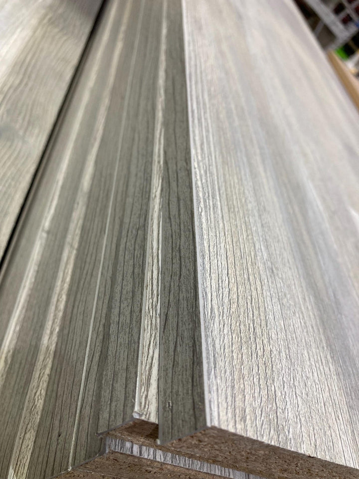 Weathered Grey Shelves – 3/4” Custom Rustic Cut Boards - Stumps Custom Wood