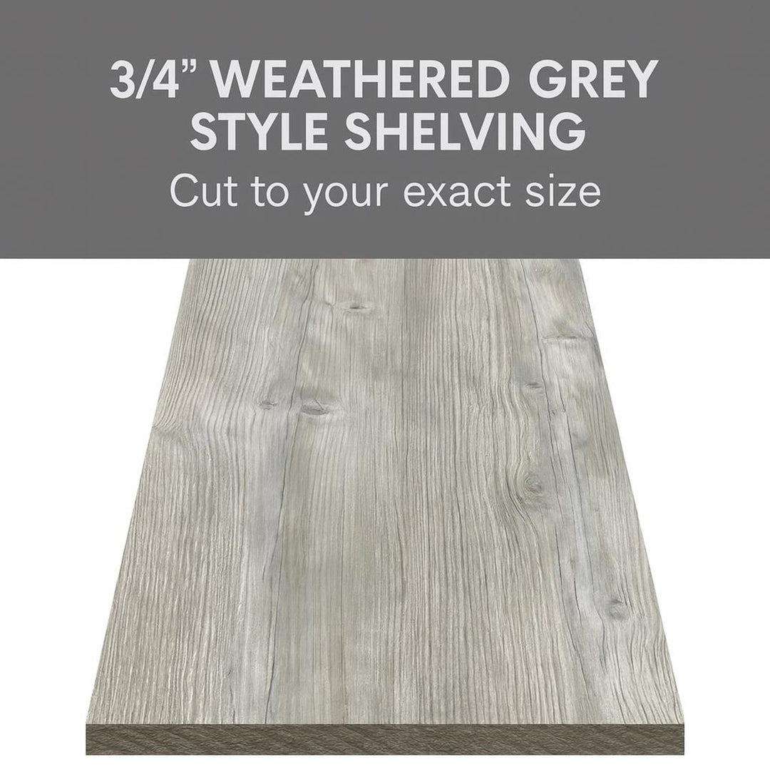 Weathered Grey Shelves – 3/4” Custom Rustic Cut Boards - Stumps Custom Wood