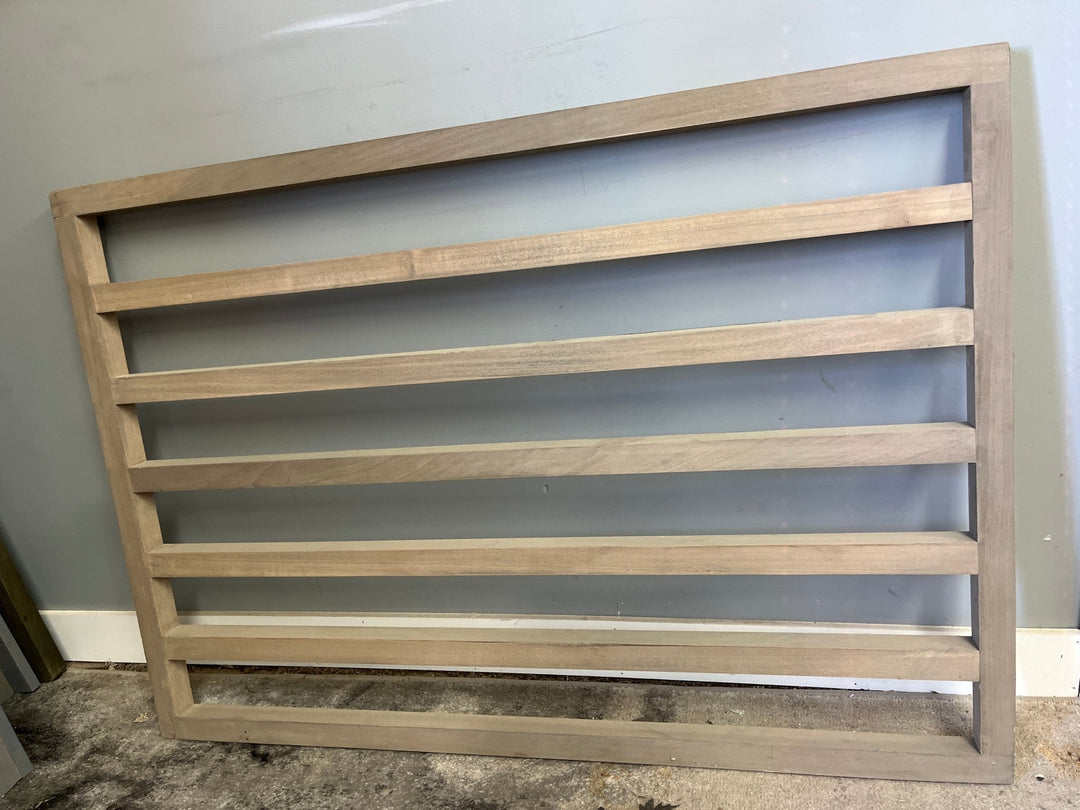 Weathered Grey Sliding Pocket Gate 47” wide x 37” tall (Clearance) - Stumps Custom Wood