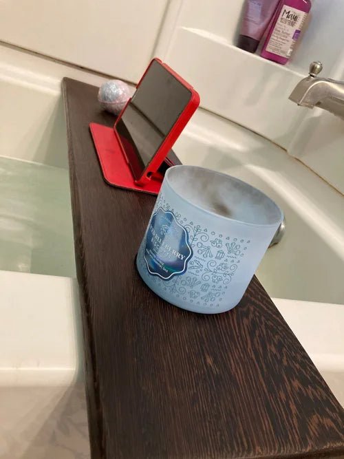 Wenge Wood Bathtub Tray | Handmade Exotic Wooden Bath Board - Stumps Custom Wood