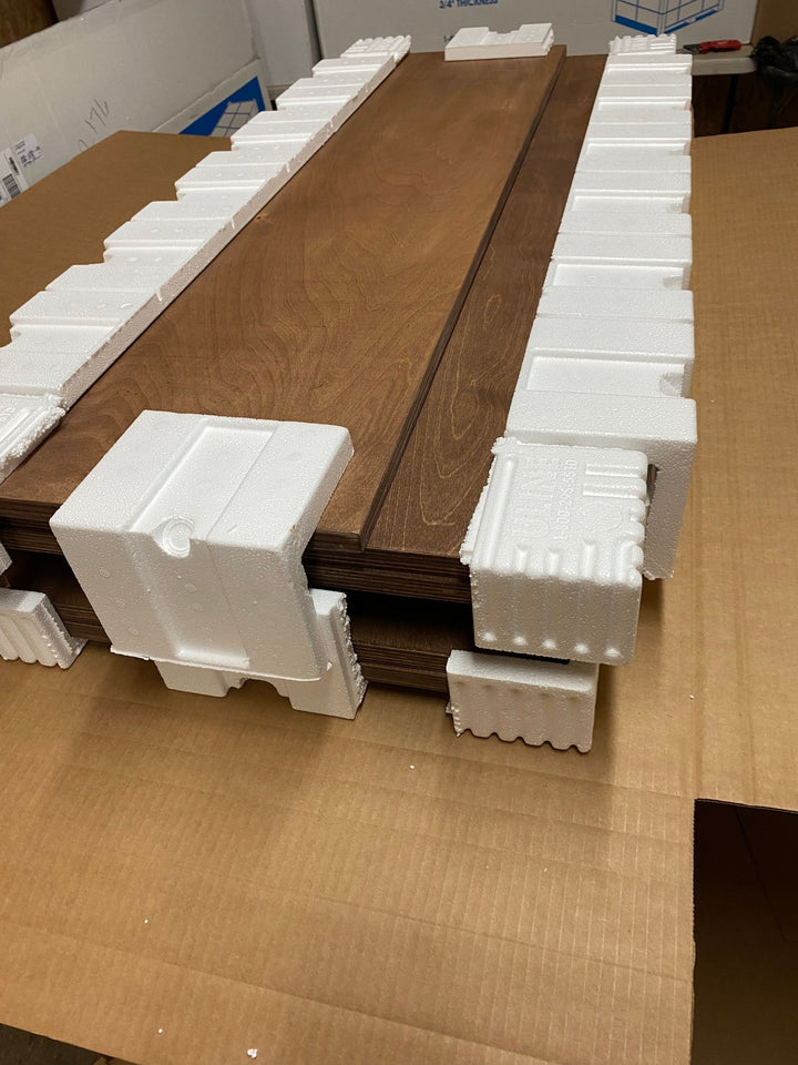 Wooden Wire Shelf Covers | Custom Floating Shelf Tops - Stumps Custom Wood